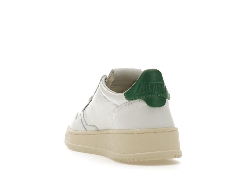 Autry Medalist Leather Low White Green