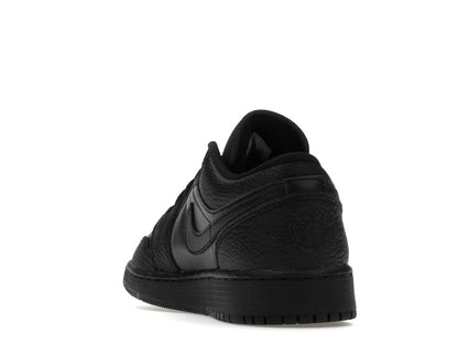 Jordan 1 Low Tumbled Leather Black (GS)