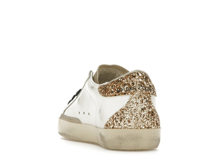 Golden Goose Super-Star White Silver Gold Glitter (Women's)