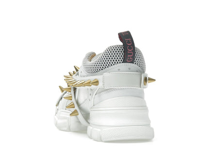 Gucci Flashtrek Chunky Leather Sneakers White Gold (Women's)