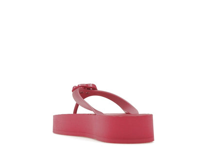Gucci Chevron Thong Sandal Pink Rubber