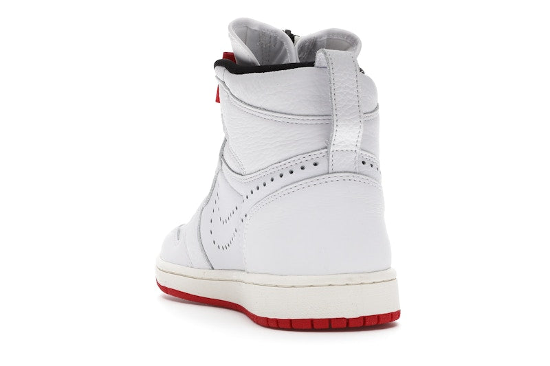 Jordan 1 Retro High Zip White University Red