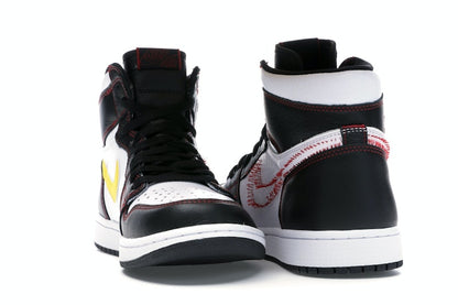 Jordan 1 Retro High Defiant White Black Gym Red