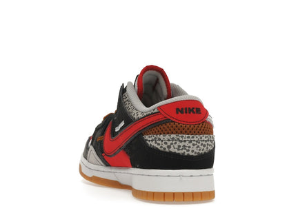 Nike Dunk Low Scrap Black Grey University Red