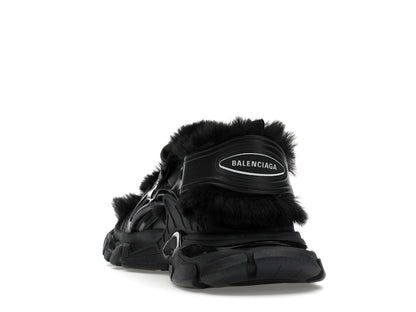 Balenciaga Track Sandal Fake Fur Black (Women's)