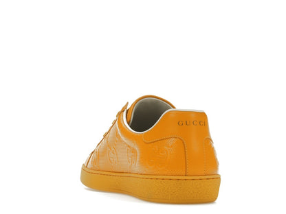 Gucci Ace GG Embossed Yellow