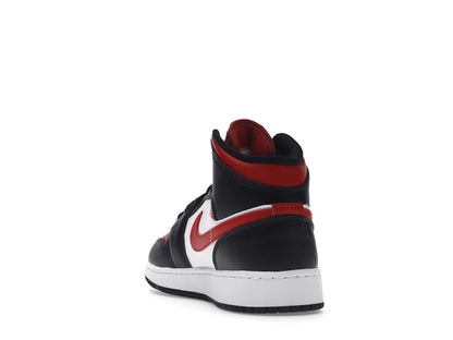 Air Jordan 1 Mid Black Fire Red (GS)