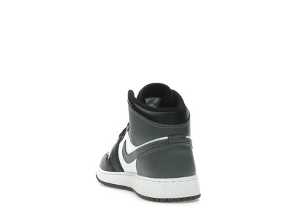 Jordan 1 Mid Black White Iron Grey (GS)