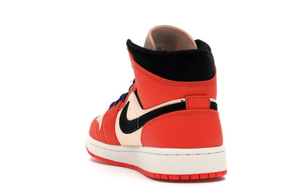 Jordan 1 Mid Team Orange Black