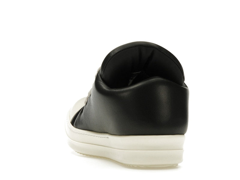 Rick Owens Jumbo Lace Padded Sneaks Low Black Milk