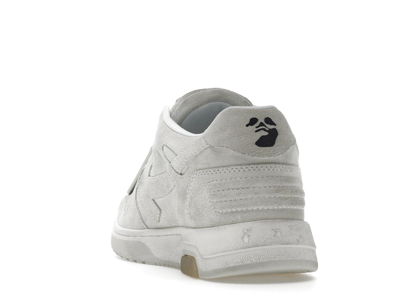 OFF-WHITE Out Of Office OOO Low Tops Vintage Suede Destressed White