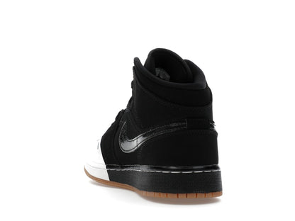 Jordan 1 Mid Black White Gold (GS)