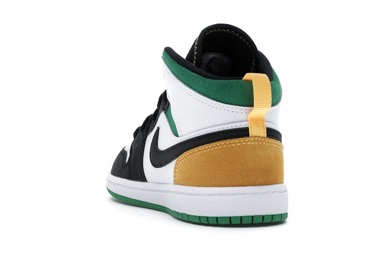 Jordan 1 Mid SE White Laser Orange Lucky Green (PS)