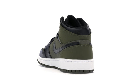 Jordan 1 Mid Olive Canvas Black (GS)