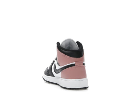 Jordan 1 Mid White Rust Pink Black (GS)