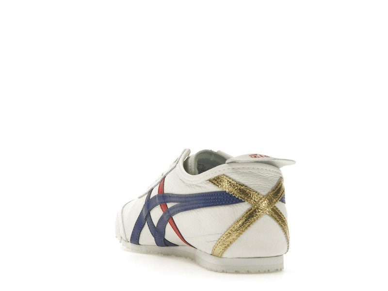 Onitsuka Tiger Mexico 66 White Blue Red Metallic Gold