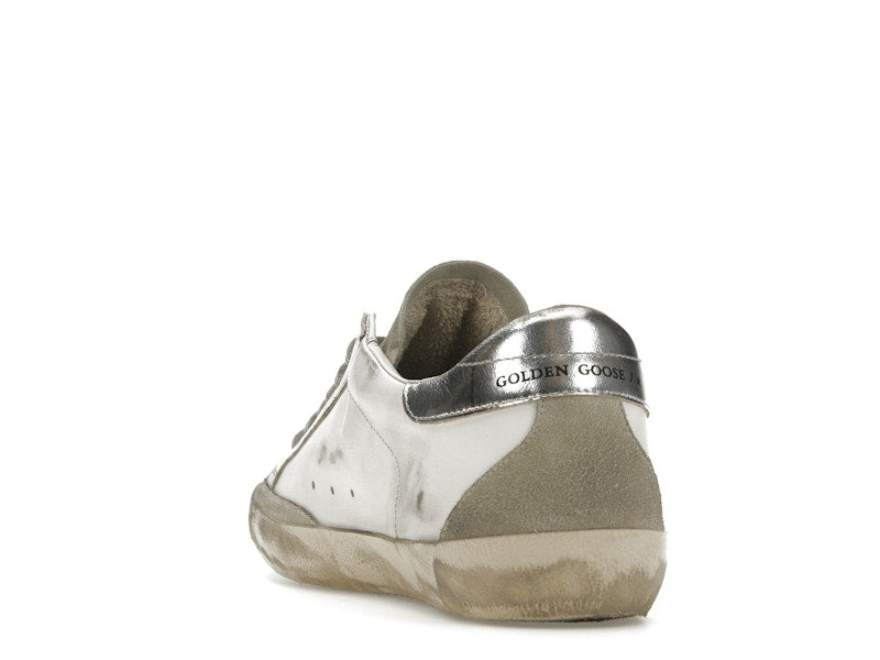 Golden Goose Super-Star White Elecctric Blue Silver