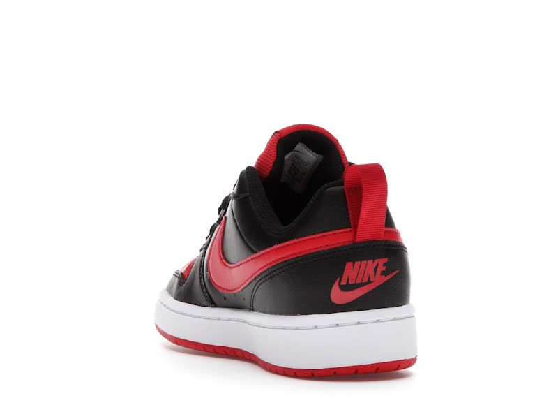 Nike Court Borough Low 2 Black University Red (GS)