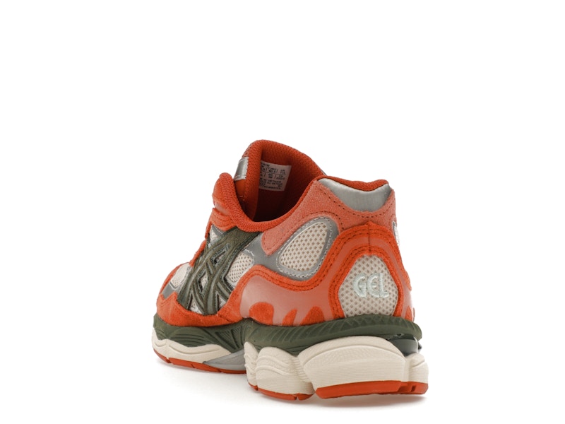 ASICS Gel-NYC Oatmeal Forest Green Orange