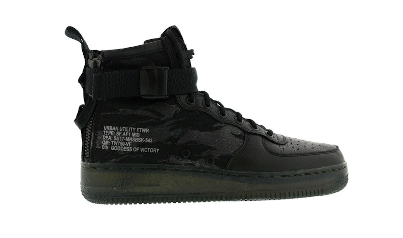 Nike SF Air Force 1 Mid Black Cargo Khaki