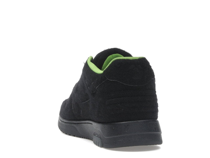 OFF-WHITE Out Of Office "OOO" Low Tops Black Green Wool