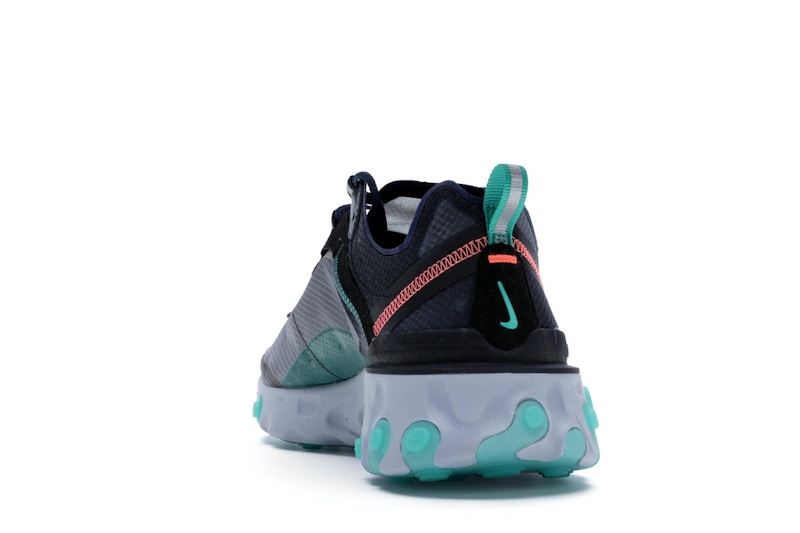 Nike React Element 87 Black Neptune Green