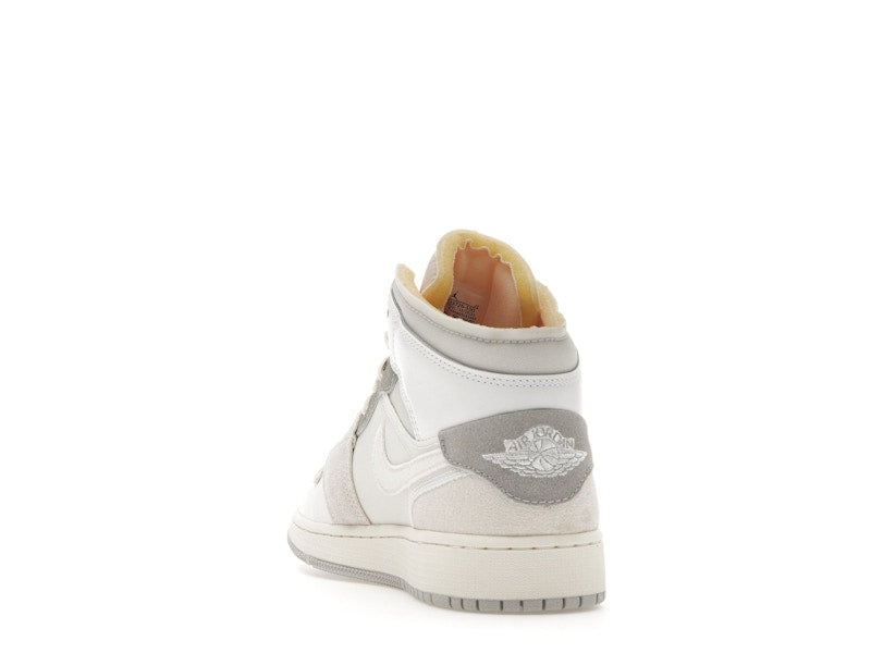 Jordan 1 Mid SE Craft Inside Out White Grey (GS)