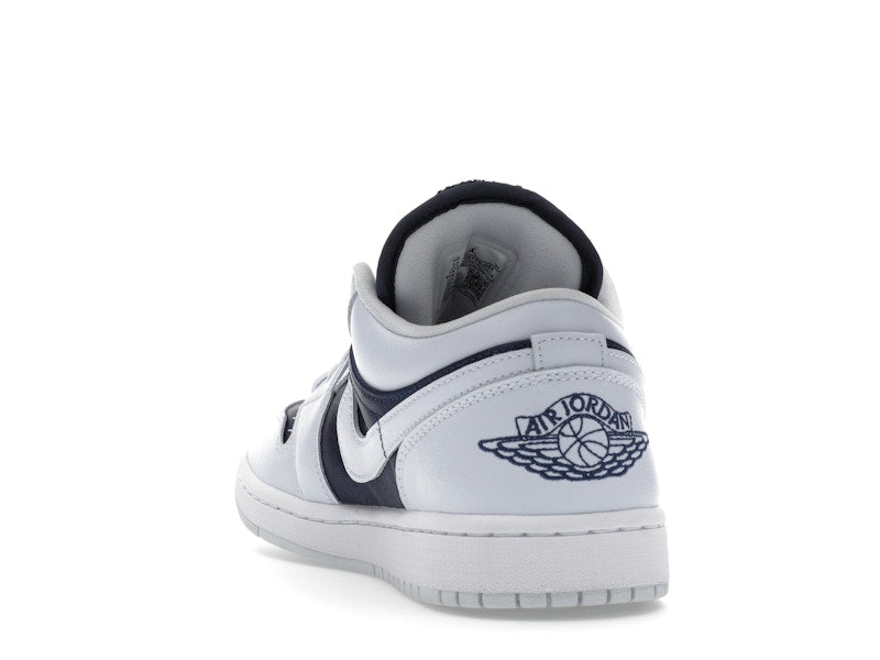 Jordan 1 Low SE Football Grey White Gym Red Midnight Navy (Women's)