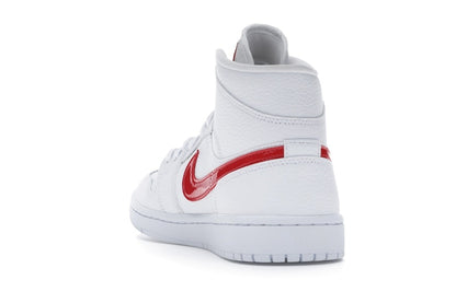 Jordan 1 Mid White University Red (Women's)