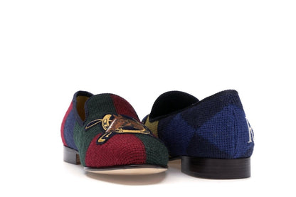Ralph Lauren Formal Slipper Palace Engineered Equestrian Print