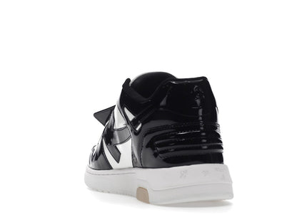 OFF-WHITE Out Of Office OOO Low Tops Patent Black White
