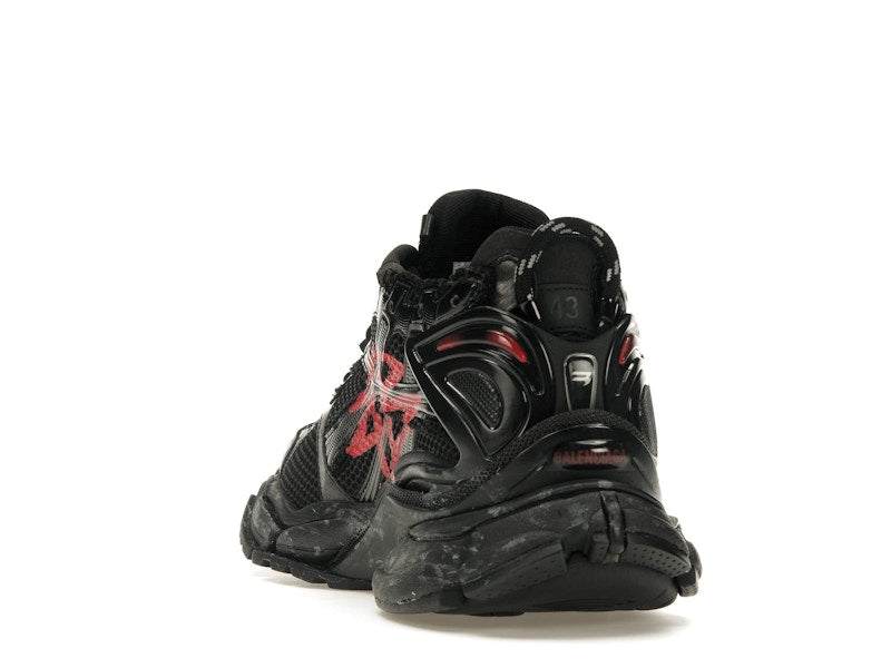 Balenciaga Runner Graffiti Black Red