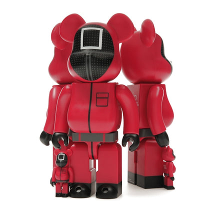 Bearbrick x Squid Game Guard (Circle/Triangle/Square) 100% & 400% Set of 3