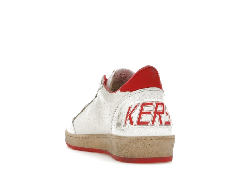 Golden Goose Ball-Star Low White Red