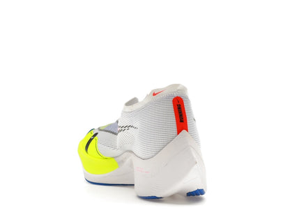 Nike ZoomX Vaporfly Next% 2 White Volt Racer Blue