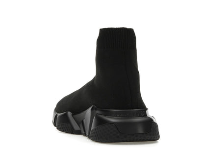 Balenciaga Speed Graffiti Trainers Black White Logo (Women's)