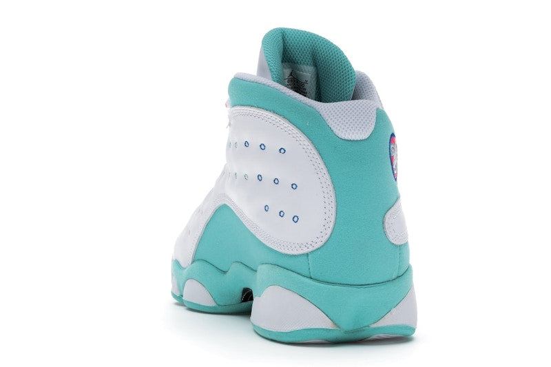 Jordan 13 Retro White Soar Green Pink (GS)