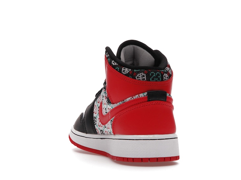 Jordan 1 Mid SE Ugly Christmas Sweater (GS)