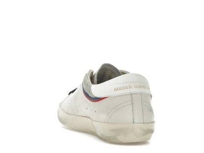 Golden Goose Super Star White Grey Red Blue