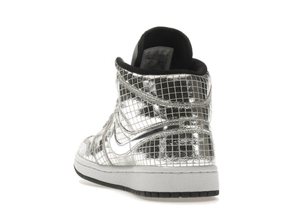 Jordan 1 Mid SE Disco Metallic Silver (Women's)