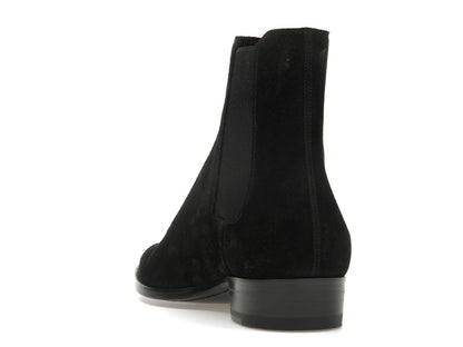 Saint Laurent Wyatt Chelsea Boot Black Suede