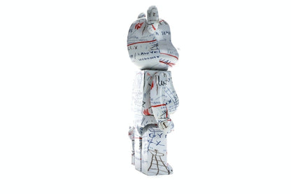 Bearbrick Jean-Michel Basquiat 2 100% & 400% Set White
