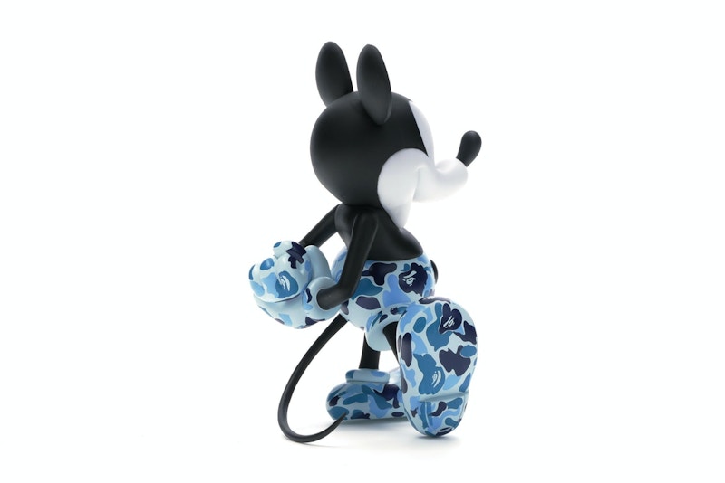 BAPE x Mickey Mouse 90th Anniversary Figure Blue Camo