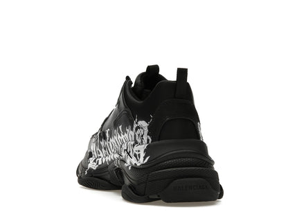 Balenciaga Triple S DIY Metal Artwork Black