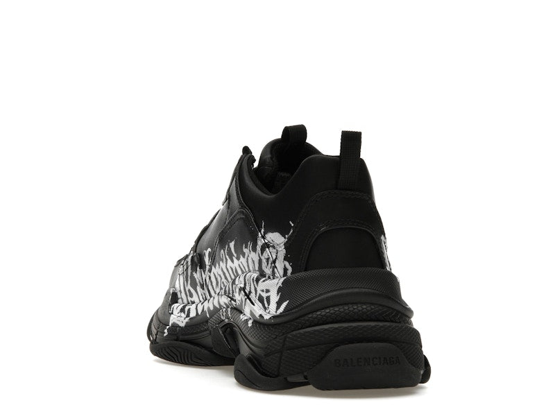 Balenciaga Triple S DIY Metal Artwork Black