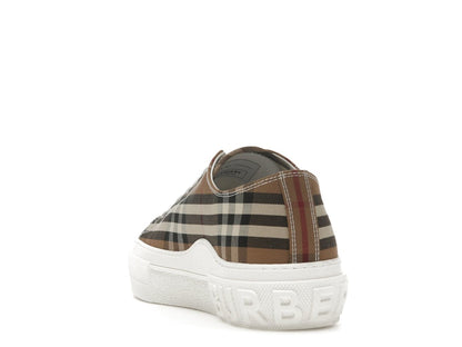 Burberry Vintage Check Cotton Sneakers Birch Brown
