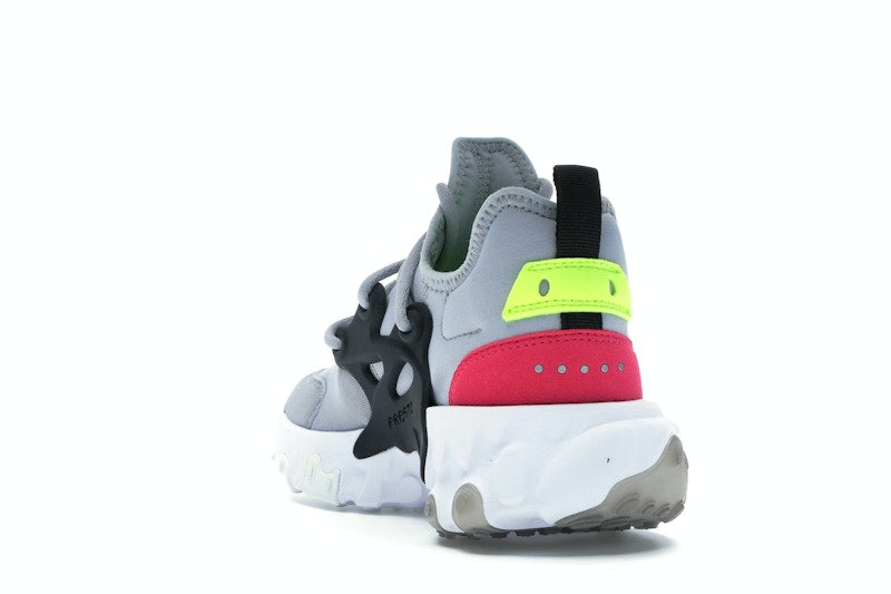 Nike React Presto Wolf Grey Black Rush Pink Volt (GS)