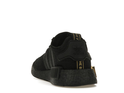 adidas NMD R1 Triple Black Gold Metallic (Women's)