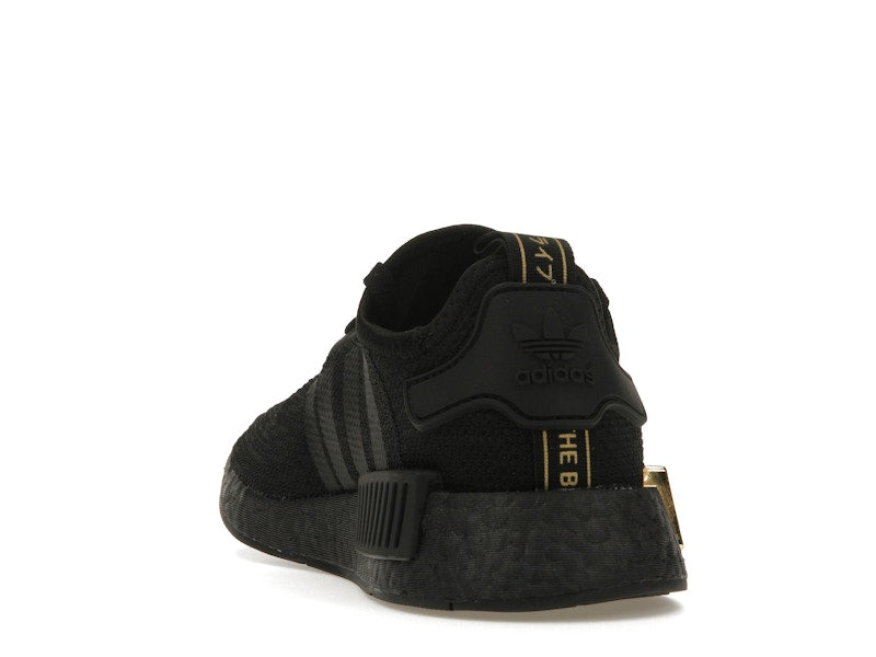 adidas NMD R1 Triple Black Gold Metallic (Women's)