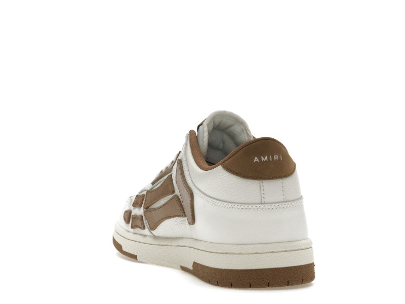 AMIRI Skel Top Low White Brown White